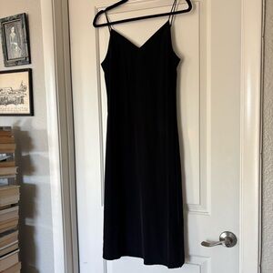 NWT Cuyana Silk midi Slip Dress in Black size small